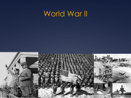WWII PPT for Notes with Textbook Reading