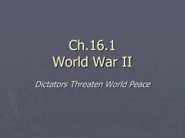 Ch.16.1 World War II