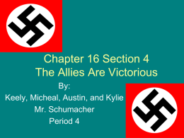 The Allies Plan for Victory