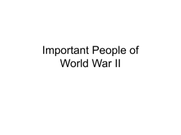 World War II People