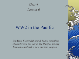 WW2 in the Pacific - Riley Honors US II
