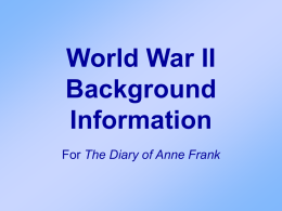 WWII Background PP - holocaust