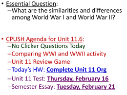 Graphic Organizer Review WWII (PowerPoint)