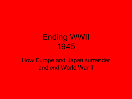 Ending WWII 1945