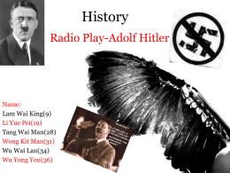 Radio Play-Adolf Hilter