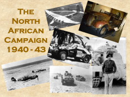 The North African Campaign - SMCC12ModHist