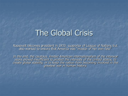 Ch 27 The Global Crisis
