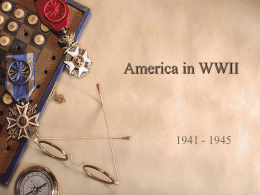 AMERICA IN WWII