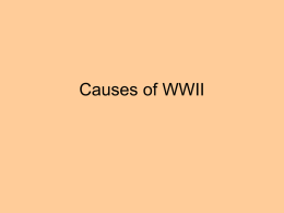 Causes of WWII - Mrs. Gilbert`s Site