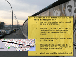 The Berlin Wall and the fall of the Soviet Union