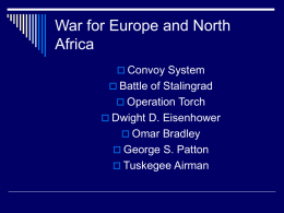War for Europe and North Africa