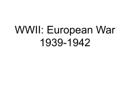 European War Lecture