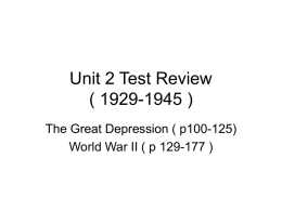 Unit 2 Test Review