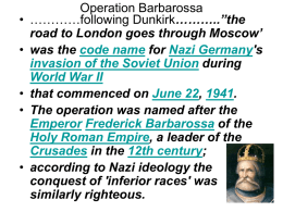 according to Nazi ideology the conquest of