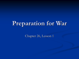Preparation for War