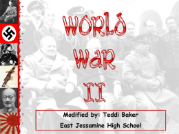 WWII in Europe - Jessamine County Schools