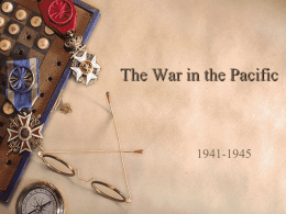The War in the Pacific - Year10-Hist