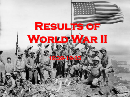 Results of World War II 1939-1945