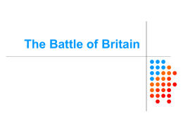The Battle of Britain - ISN IB History I SL/HL
