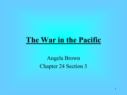 The War in the Pacific - Trimble County Schools