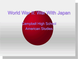 World War II: War With Japan