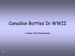 Canadian Battles In WWII