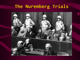 The Nuremberg Trial - SMCC12ModHist