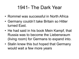 1941- The Dark Year
