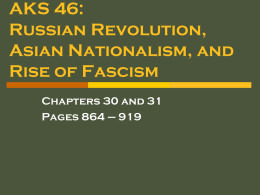 AKS 46 - Depression Asian Nationalism and Rise of Fascism