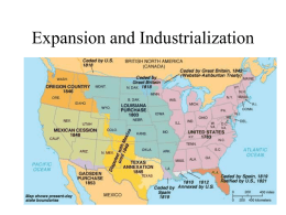 Expansion and Industrialization