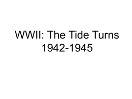WWII Tide Turns