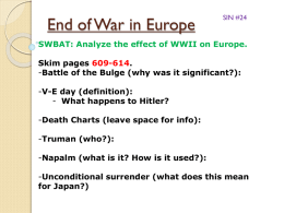 End of War in Europe