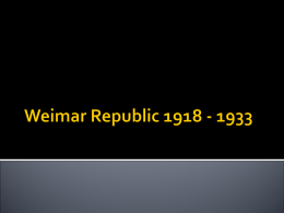 Weimar Republic 1919
