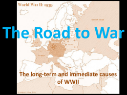 Causes of WWII - pams