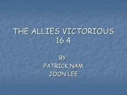 THE ALLIES VICTORIOUS 16.4