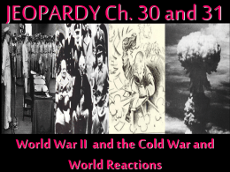 Ch 31 The Cold War Western Society and Eastern Europe