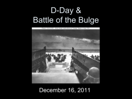 D-Day & Battle of the Bulge