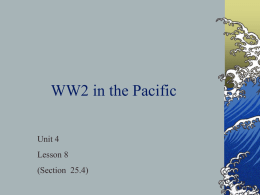 WW2 in the Pacific