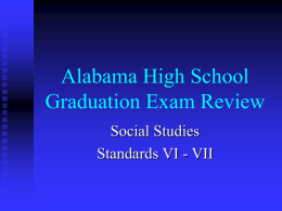 AHSGE REVIEW for Social Studies Std. VI-VII