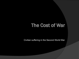 Civilian suffering in the Second World War