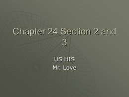 Chapter 24 Section 2 and 3