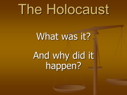 The Holocaust - keystonemiddle