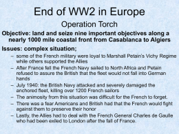 End of WW2 in Europe