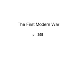 p. 358 The First Modern War