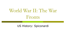 World War II War Front - White Plains Public Schools