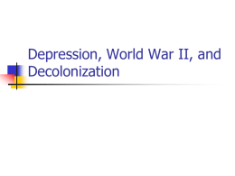 Chapters 30-31: The Great Depression, World War II