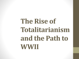 Totalitarianism, Fascism, & Nazism