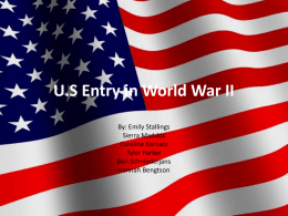 US Entry in World War II
