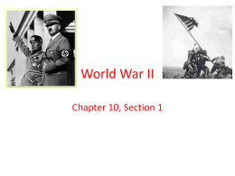 World War II chpt 10, sec 1x