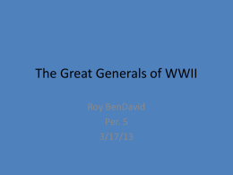 Some of The Great Generals
